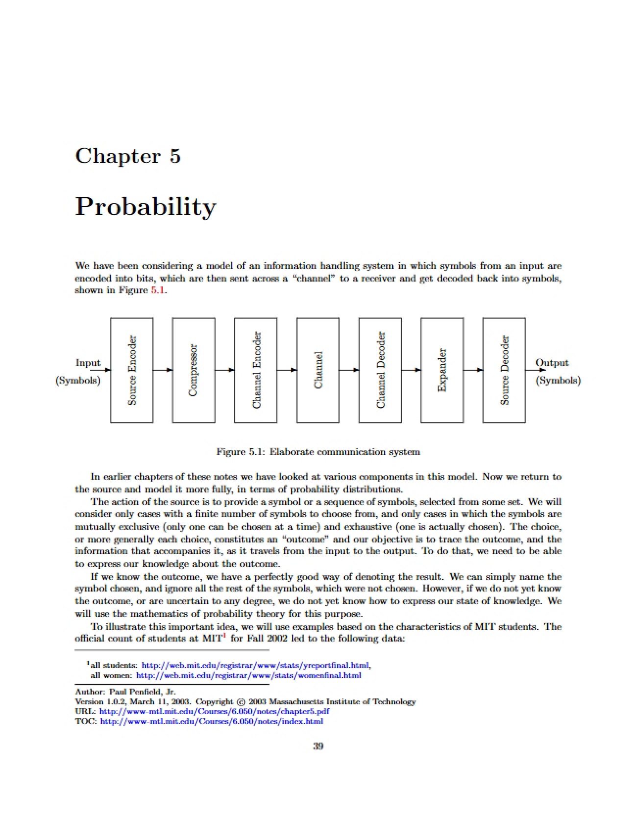 Probability Theory