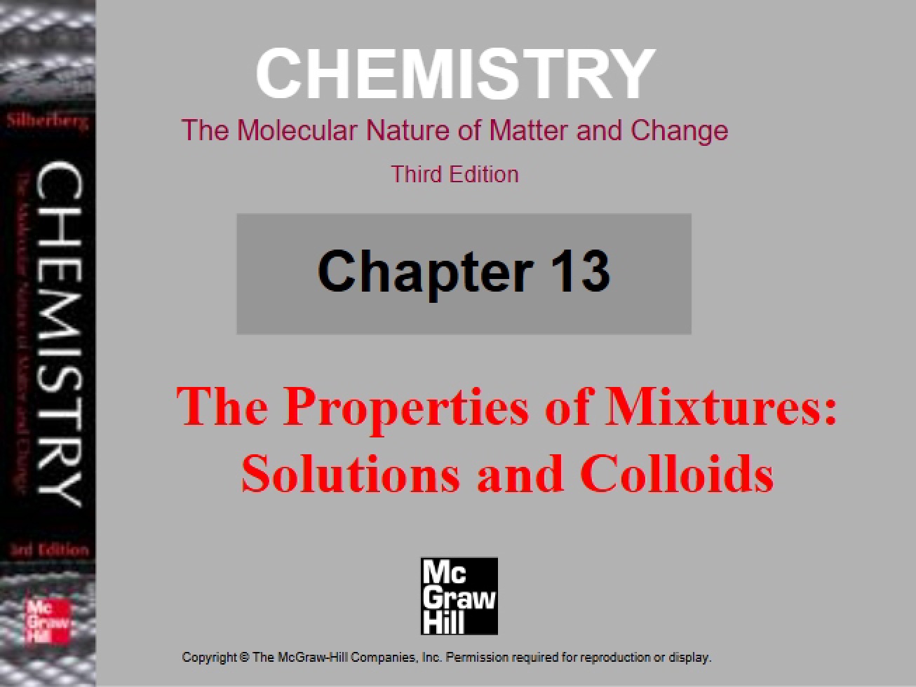 Matter and Change Molecular Aspects