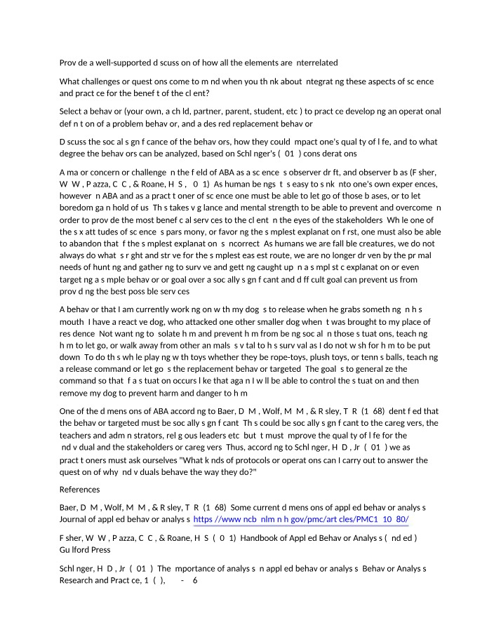 Analyzing the Interrelation of Science and Practice in ABA