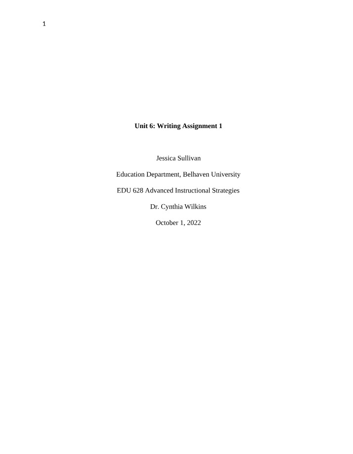 KWL Chart and Assignment for Marzano 9 Strategy Objectives and Feedback