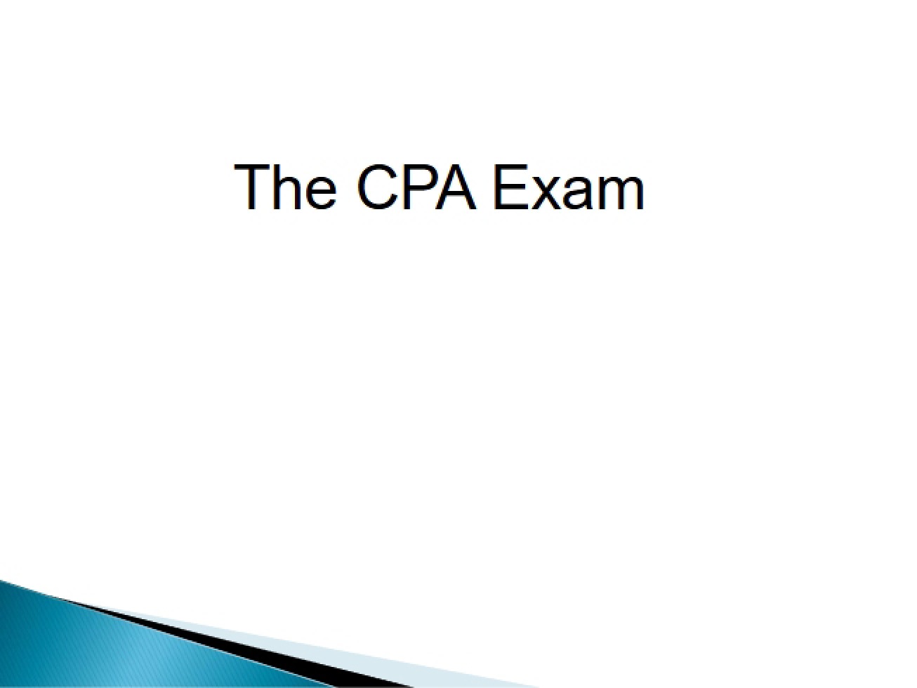 Examination for CPA