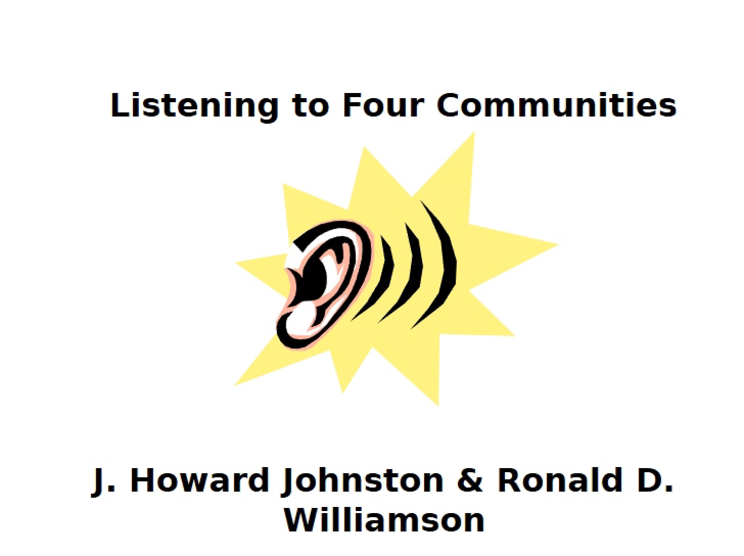 Four Communities Listening Project