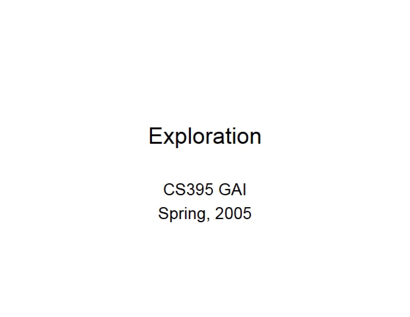 Topic Exploration