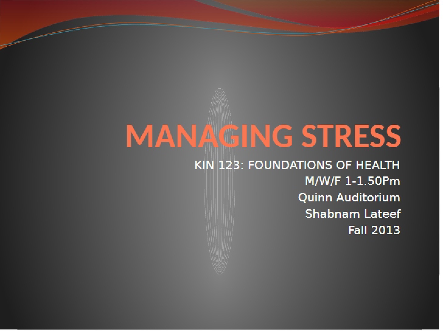 Stress Management