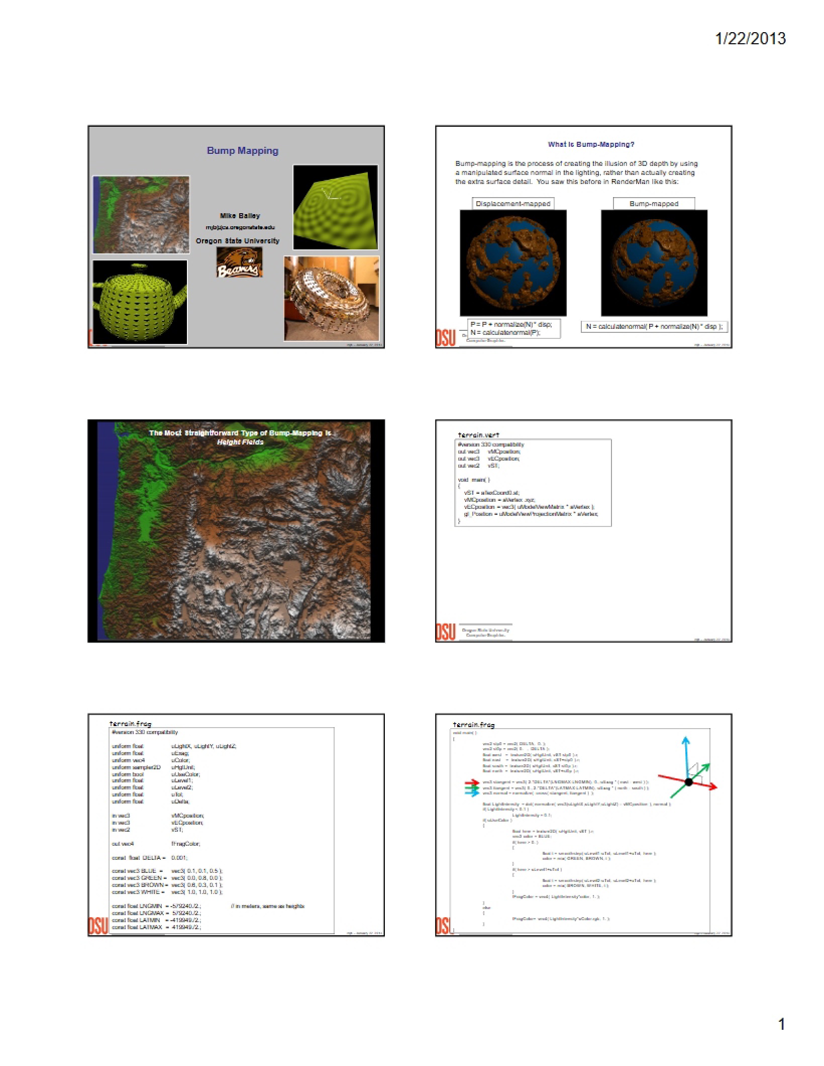 Mapping Bumps