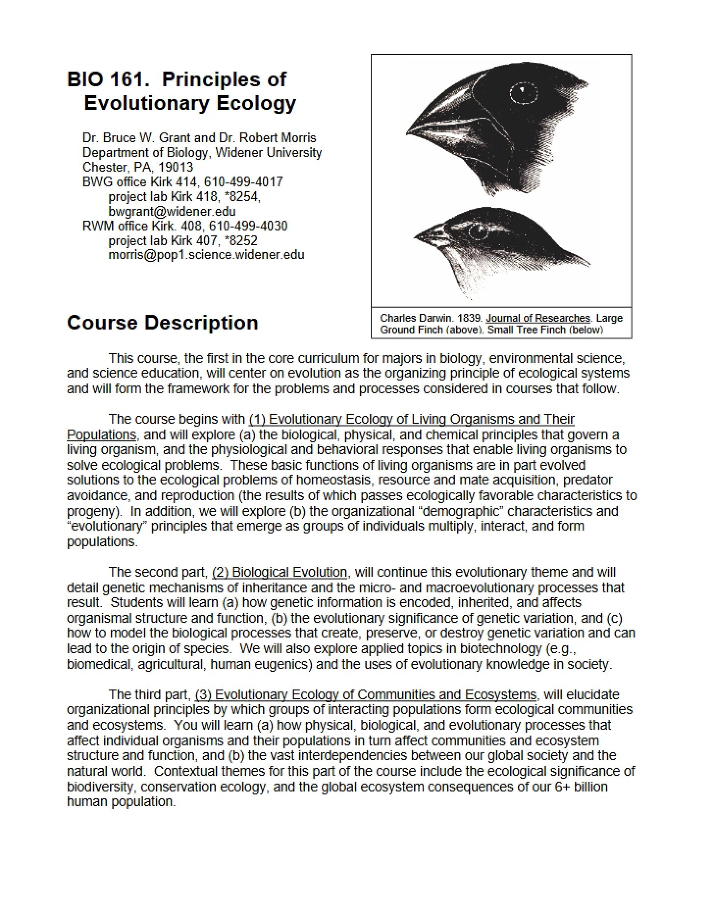 Course Syllabus - 6 Pages
