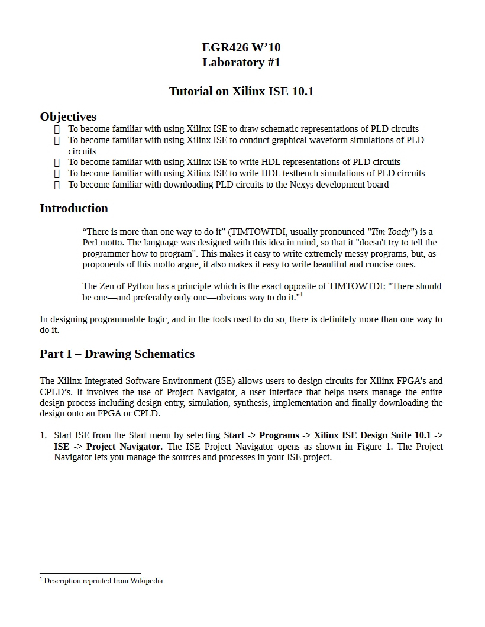 Xilinx ISE 10.1 Tutorial Guide
