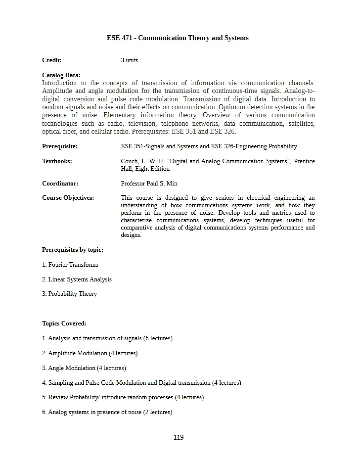 Course Syllabus (ESE 471)