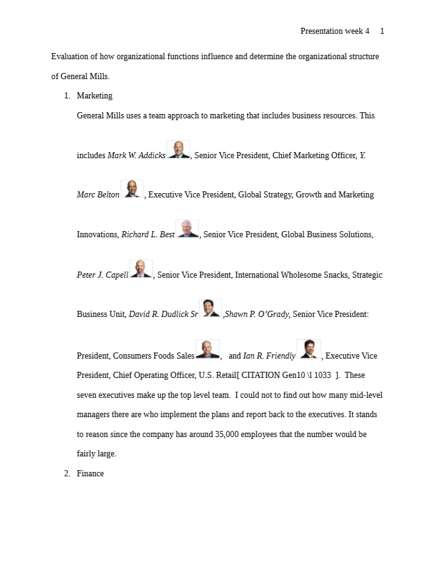 MGT 330 Week 4 Team Presentation (Caldwell)