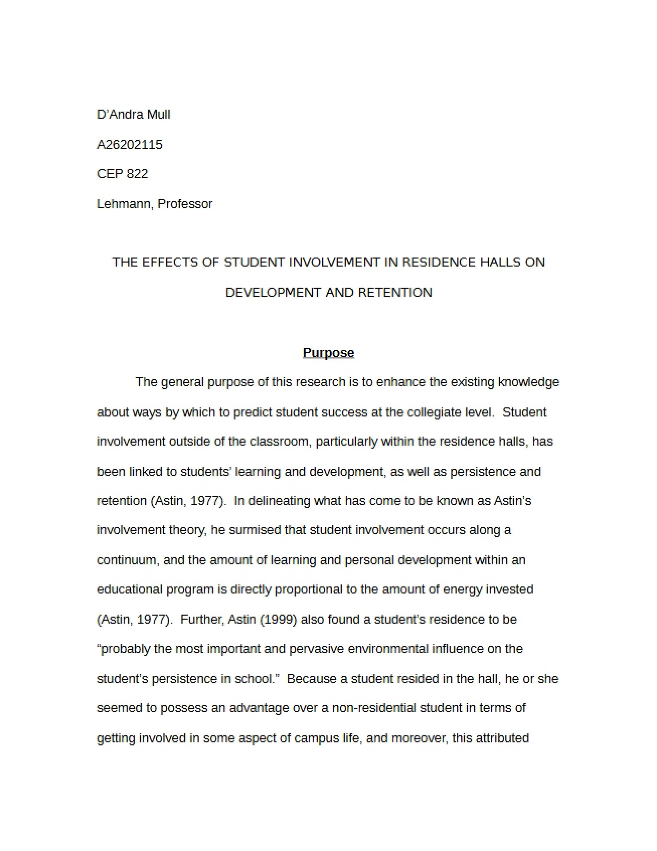 Lehmann Reading for CEP 822