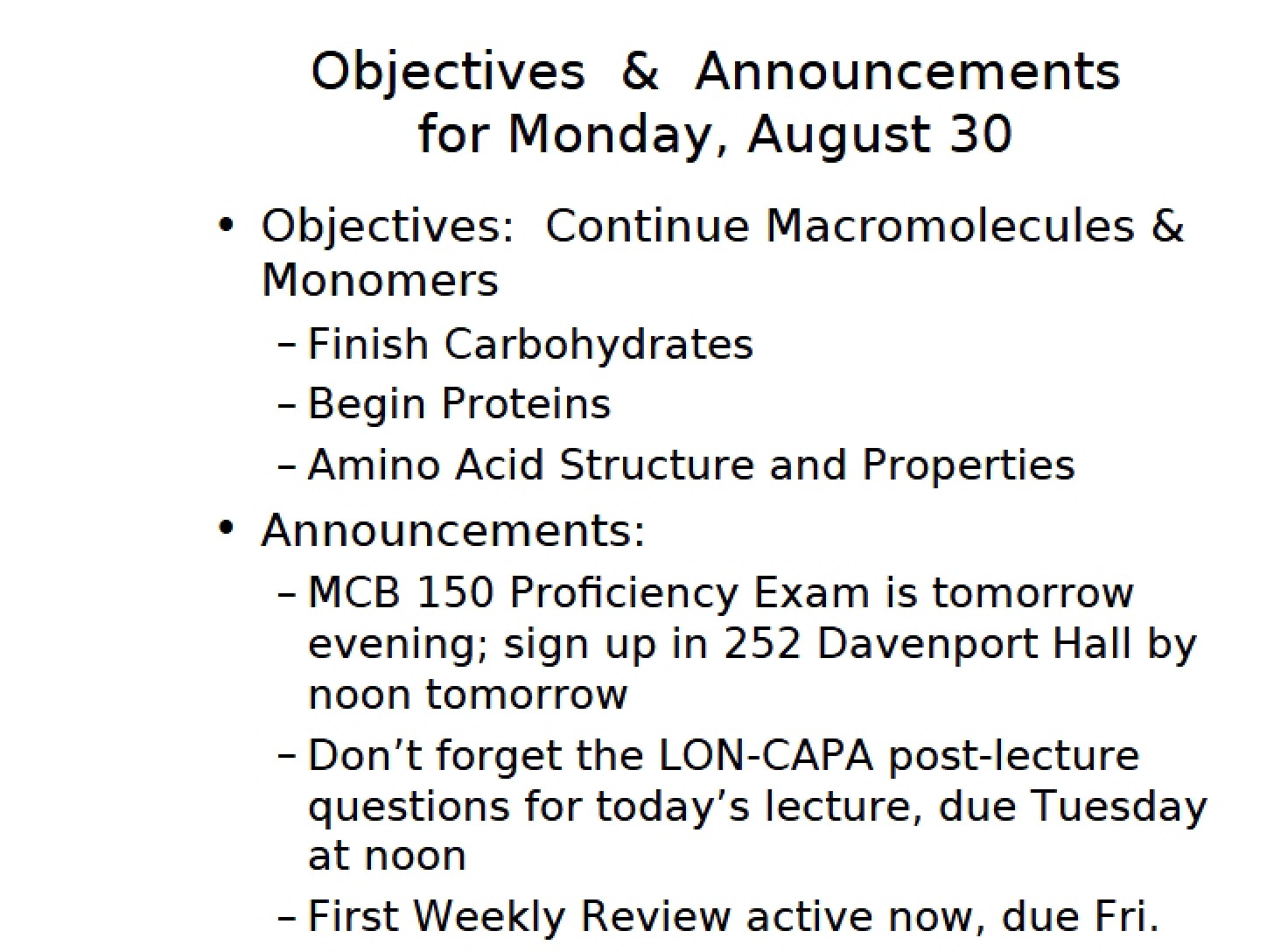 Monomers and Macromolecules
