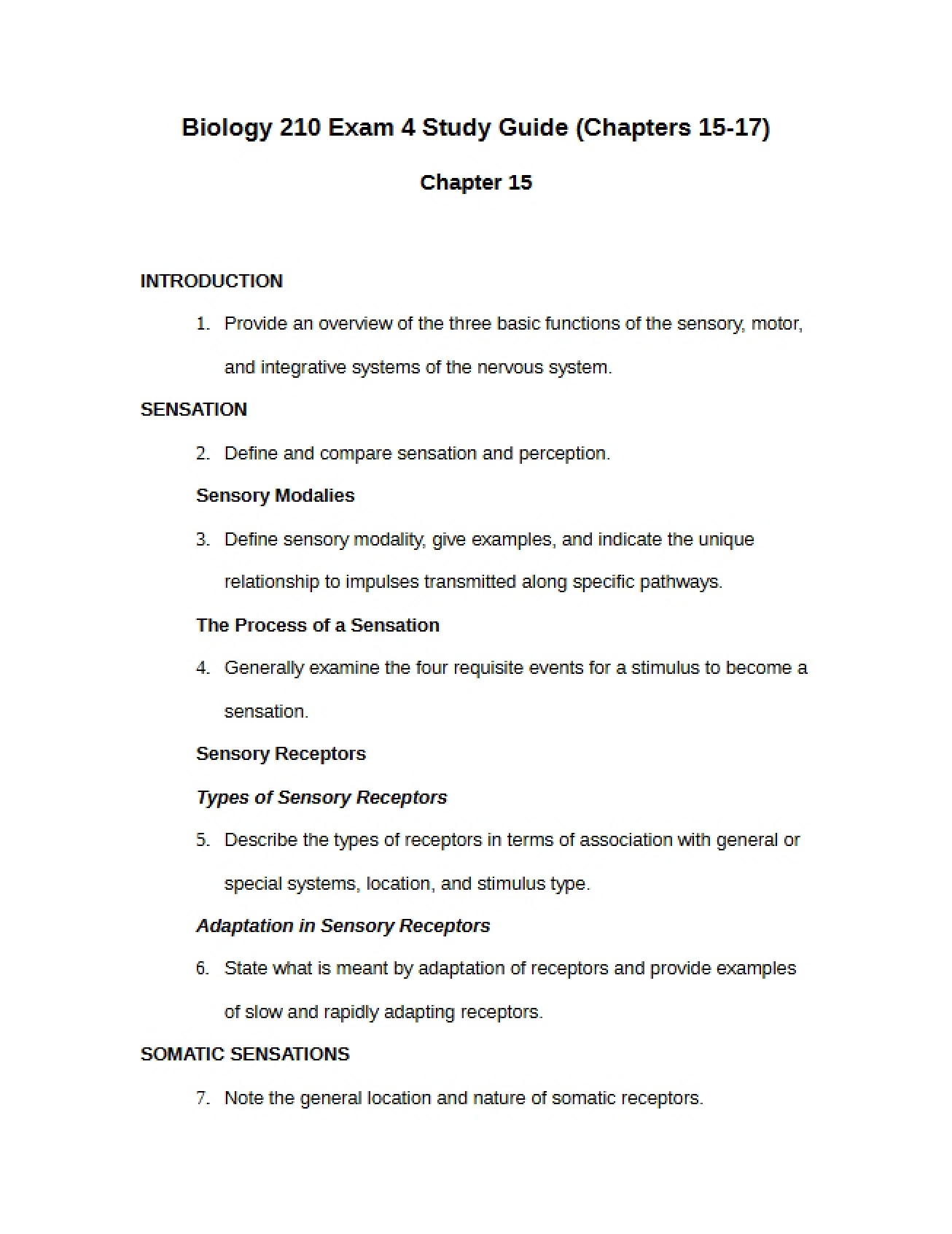 Guide to Lectures
