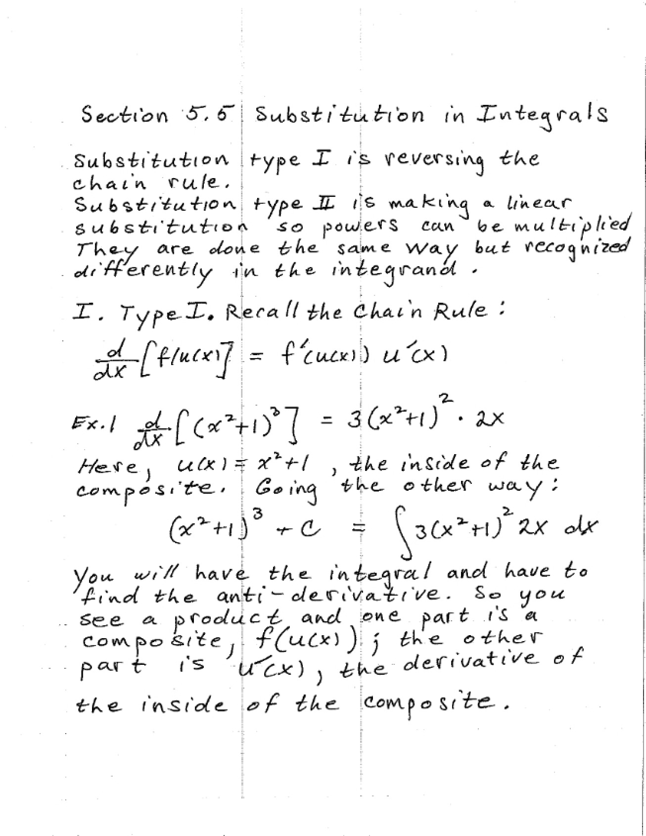 Section 5.5 Notes for Math 131