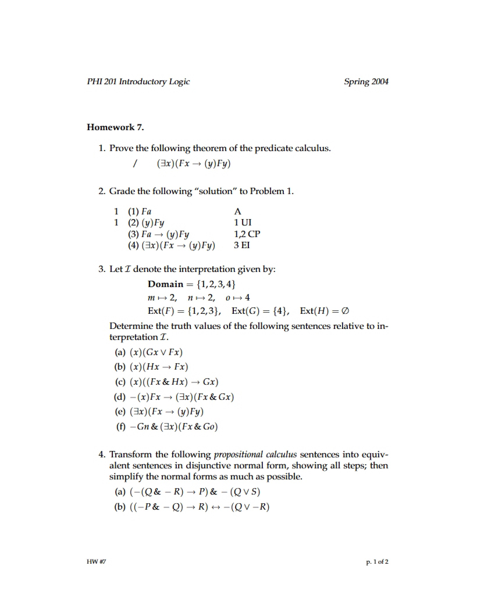 Assignment Seven