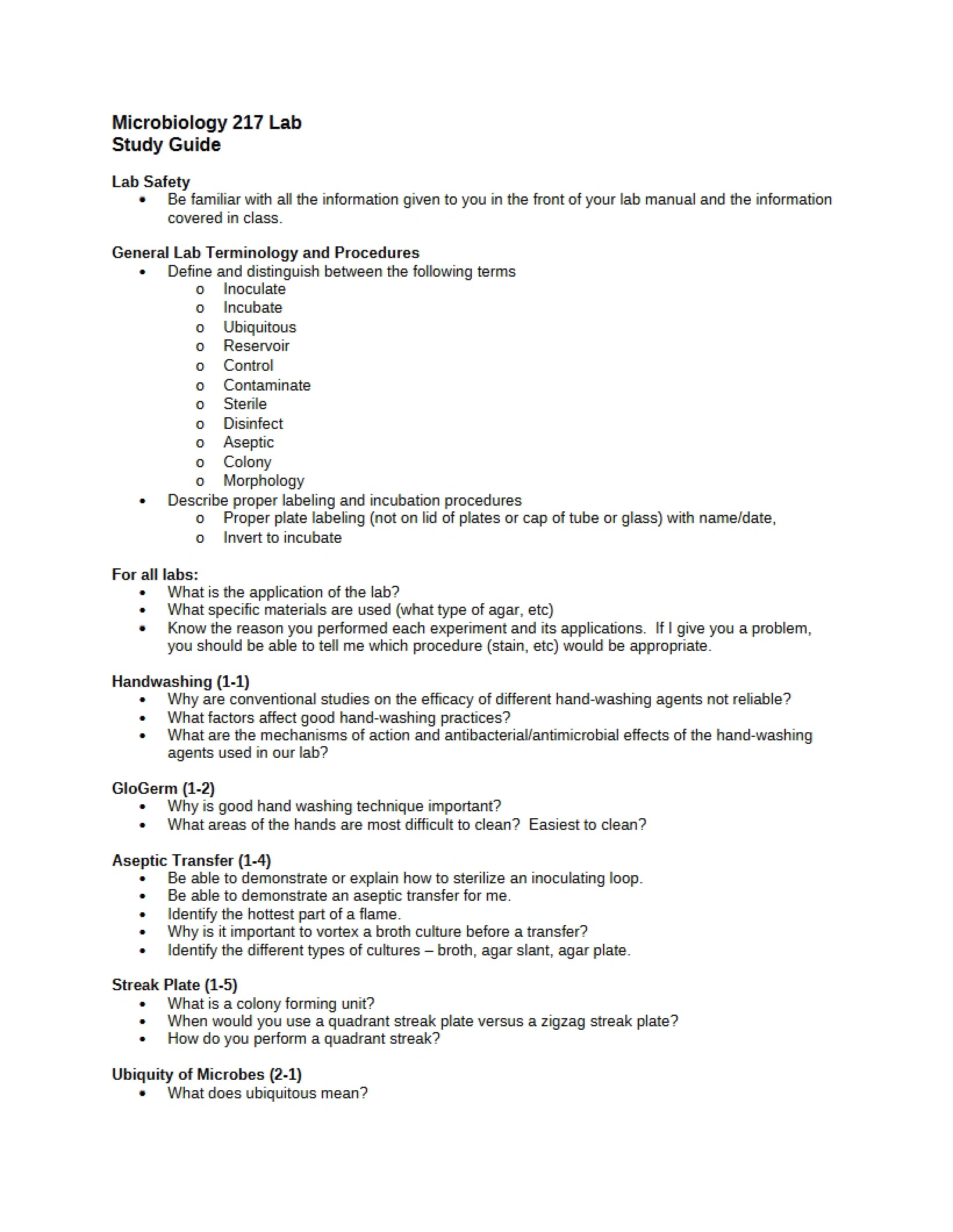 Medical Microbiology Study Guide