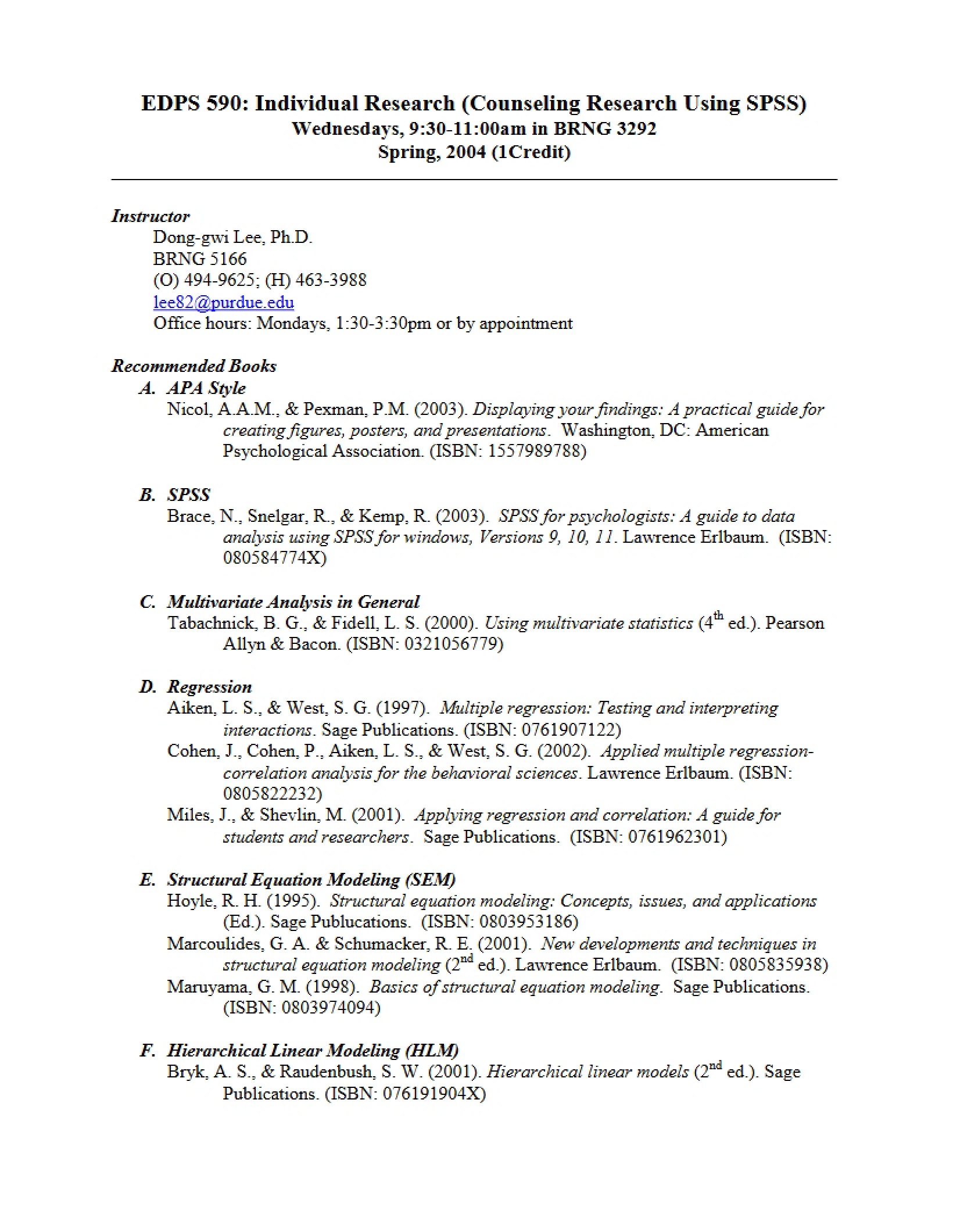 Syllabus