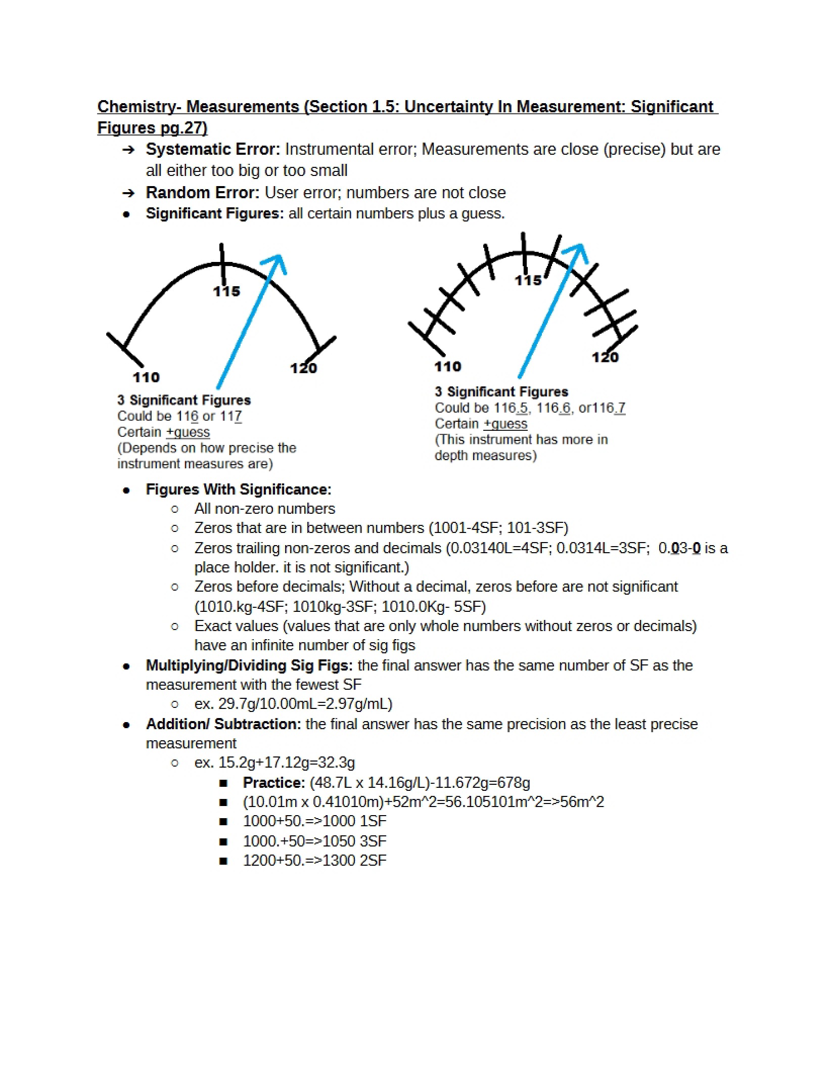 Measurements in Chemistry