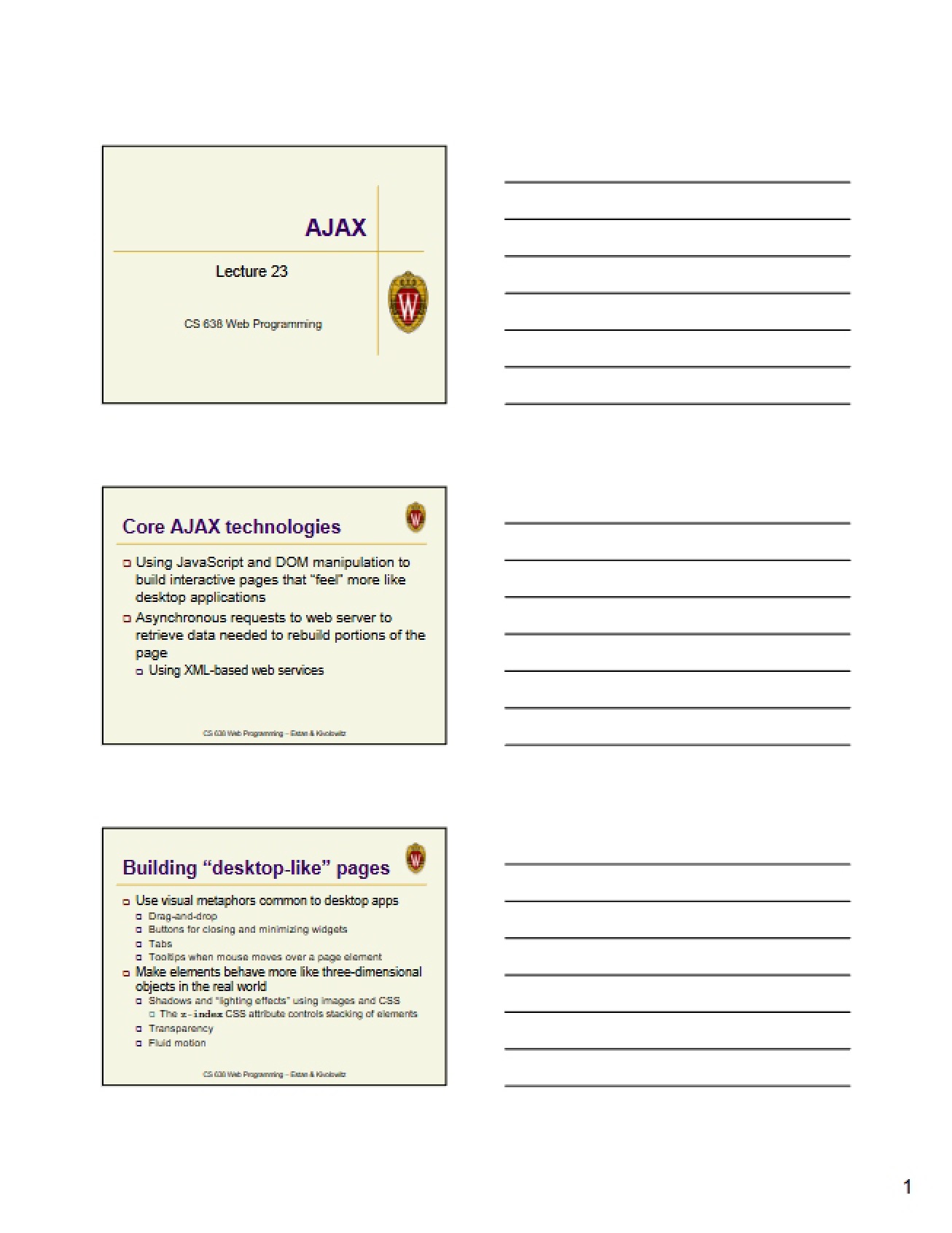 AJAX - Lecture Twenty-Three