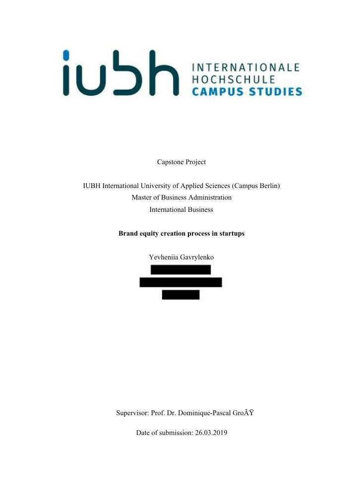 Master Thesis - Yevheniia Gavrylenko