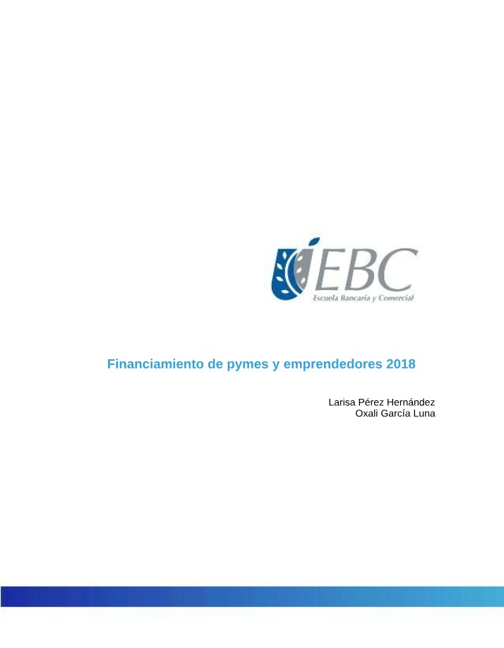 Financiamiento de Pymes y Emprendedores 2018 Resumen