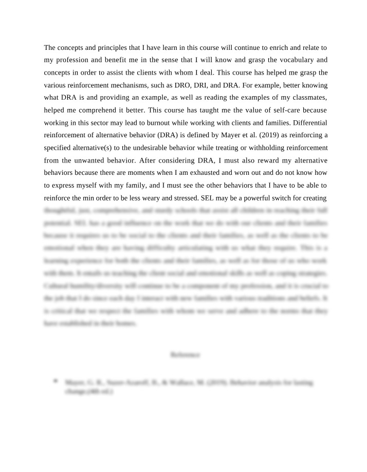 Professional Skills and Reinforcement Mechanisms