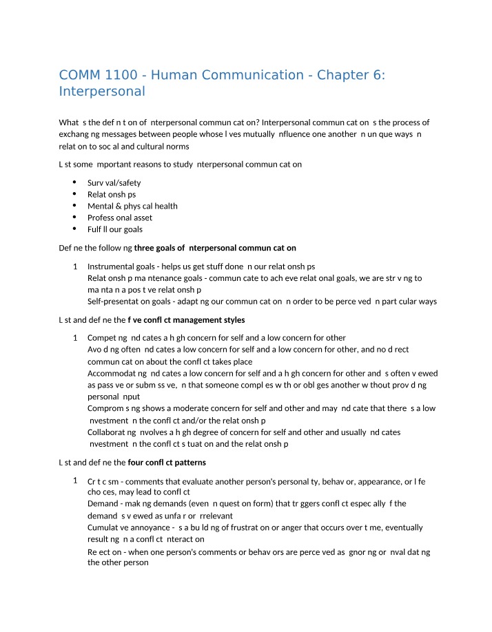 Study Guide for Chapter 6
