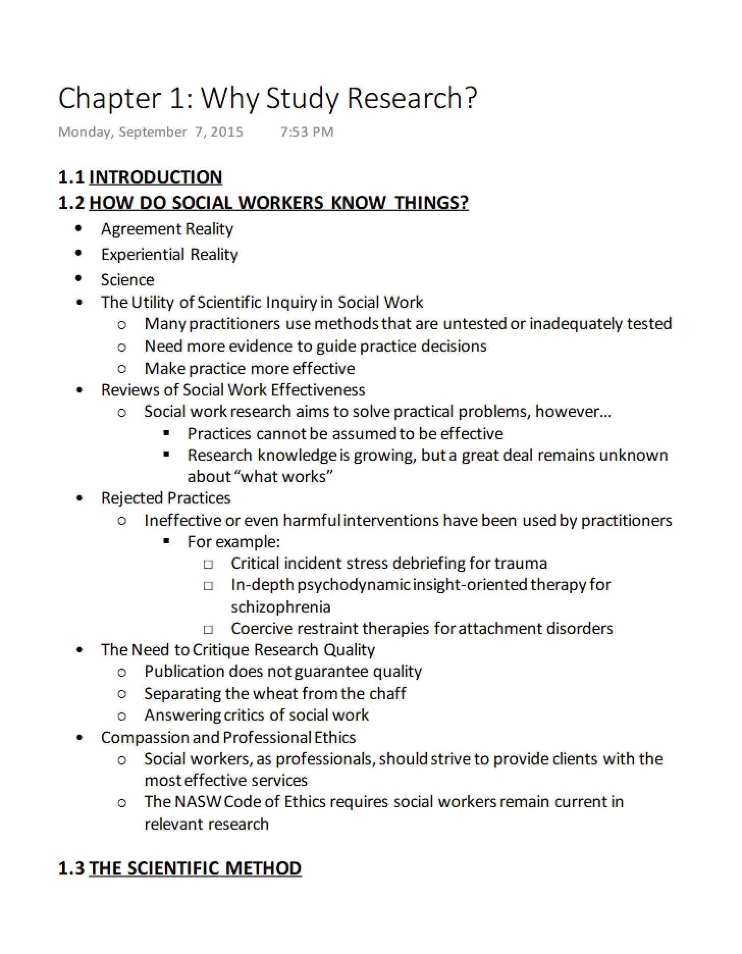 Research Justification (Chapter 1)