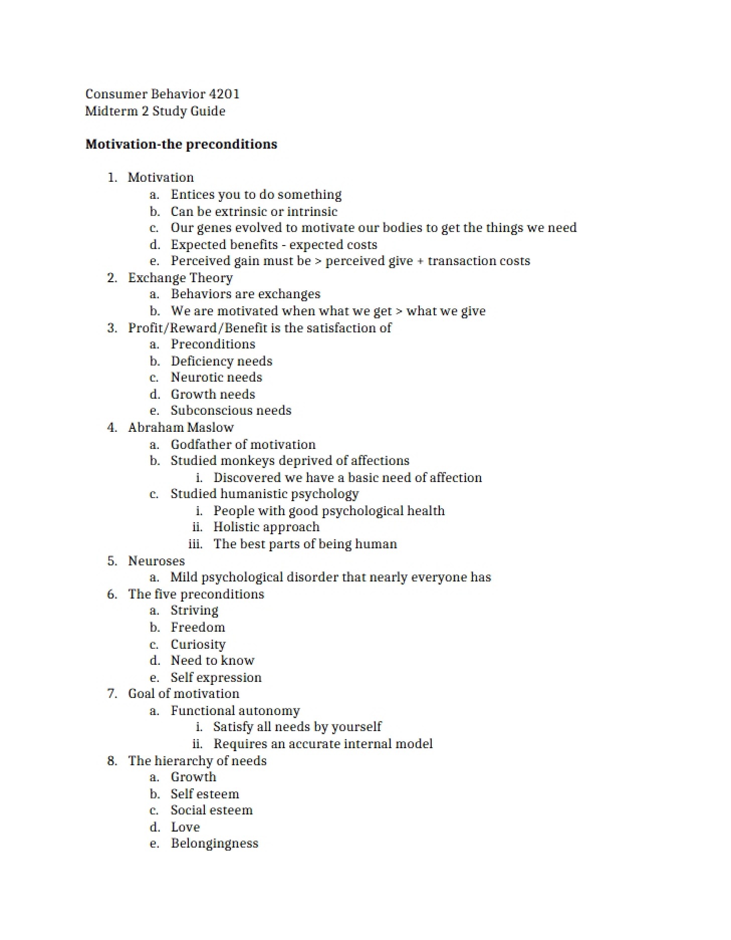 Midterm II