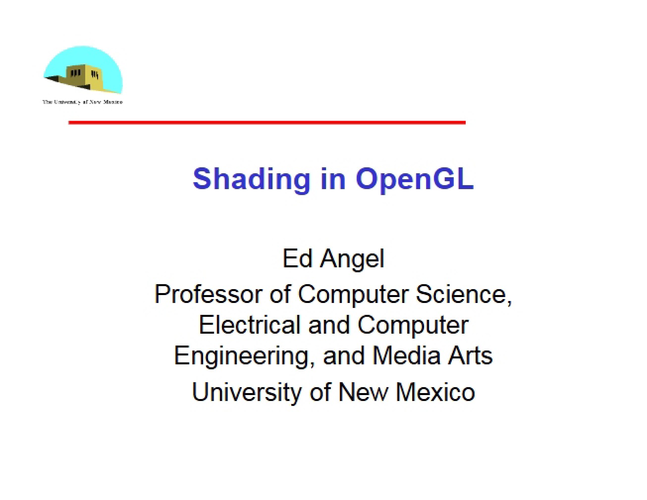 OpenGL Shading Implementation
