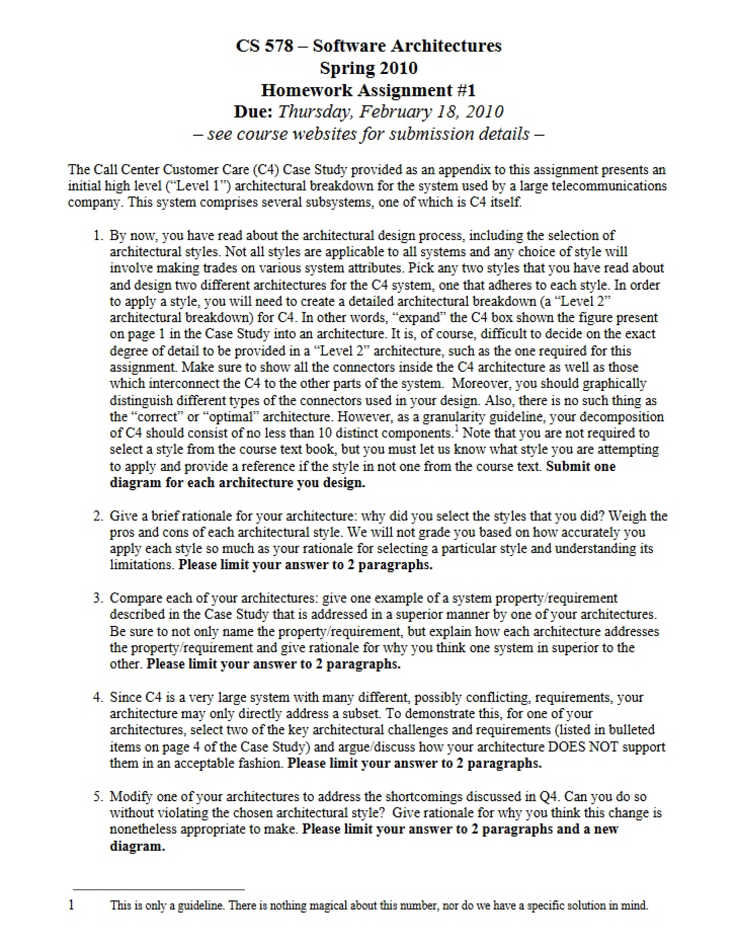 Homework Assignment 01