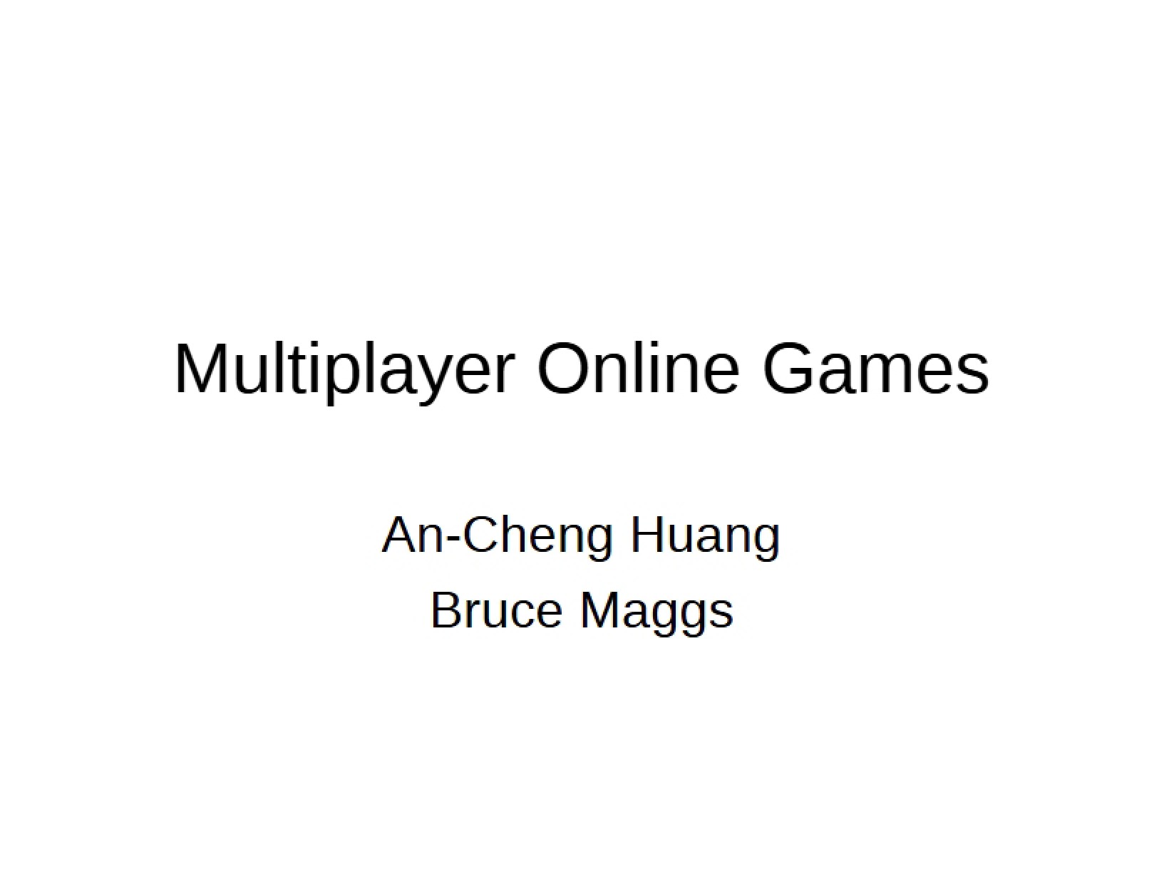 Online Games (Multiplayer)