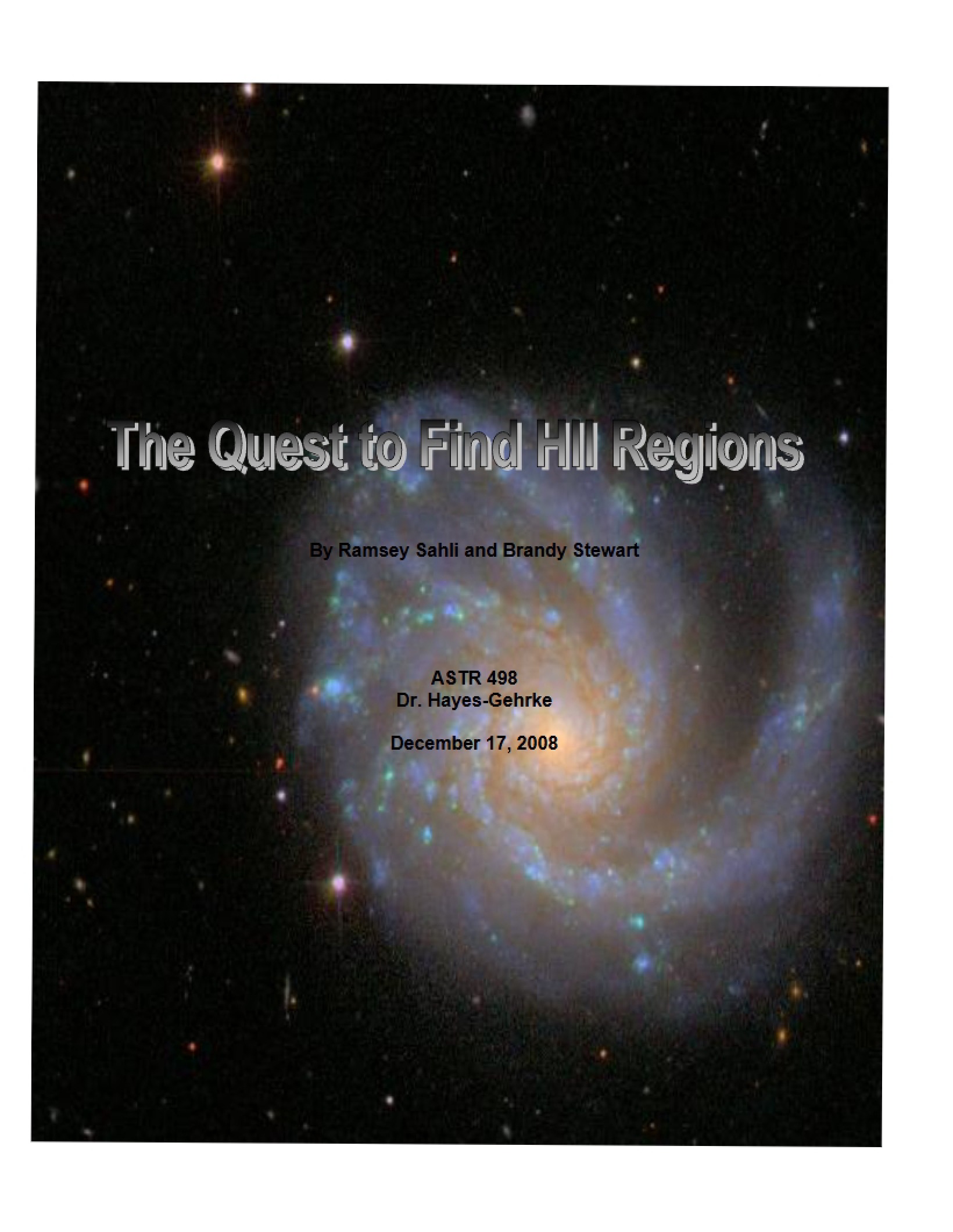 Finding HII Regions