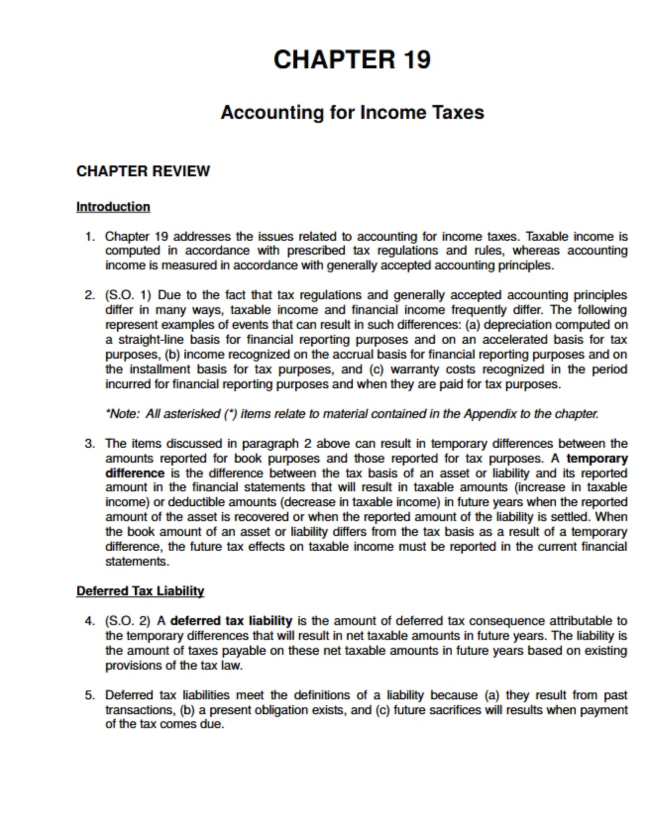 Income Tax Accounting