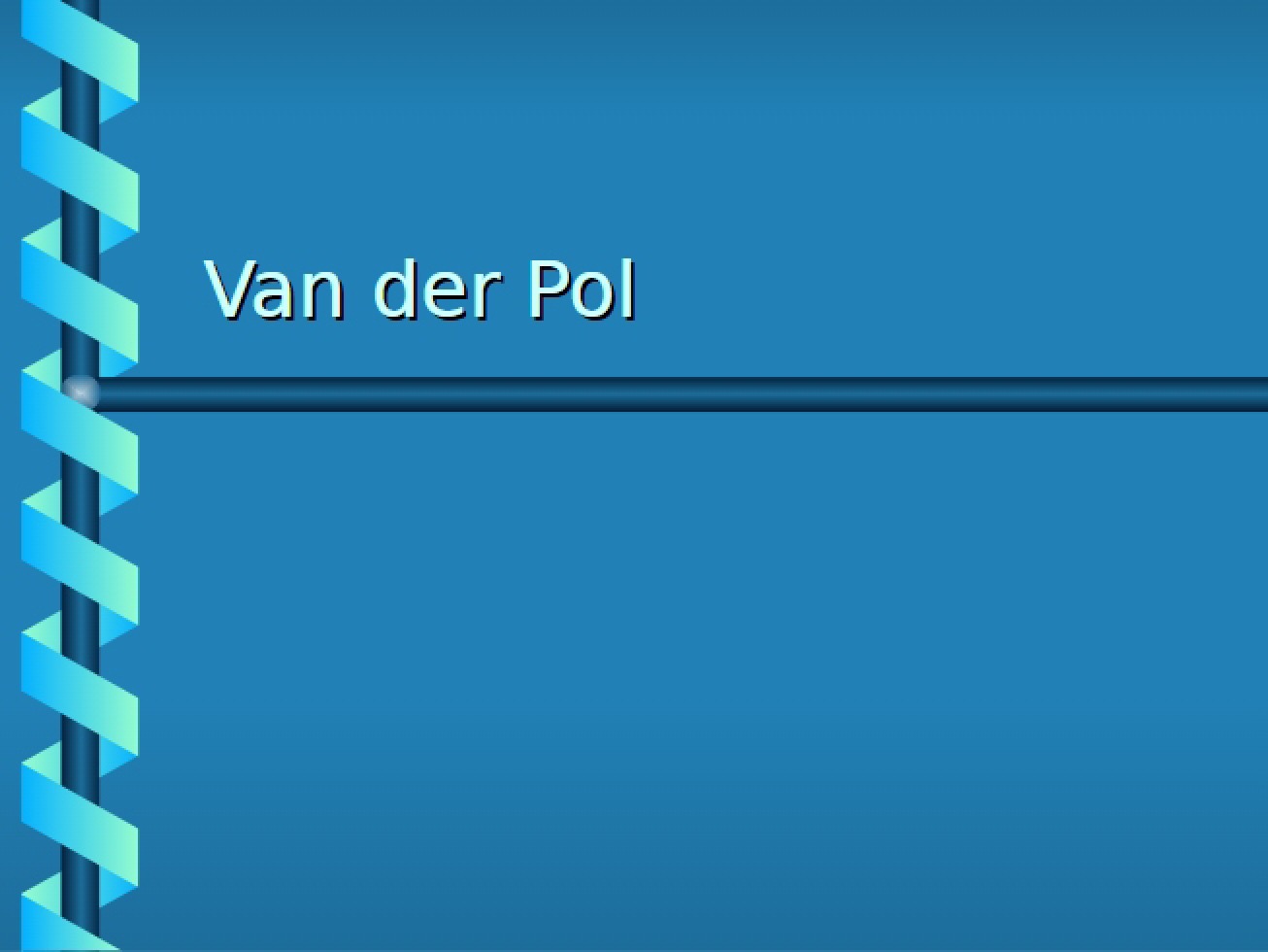 Van der Pol Oscillator