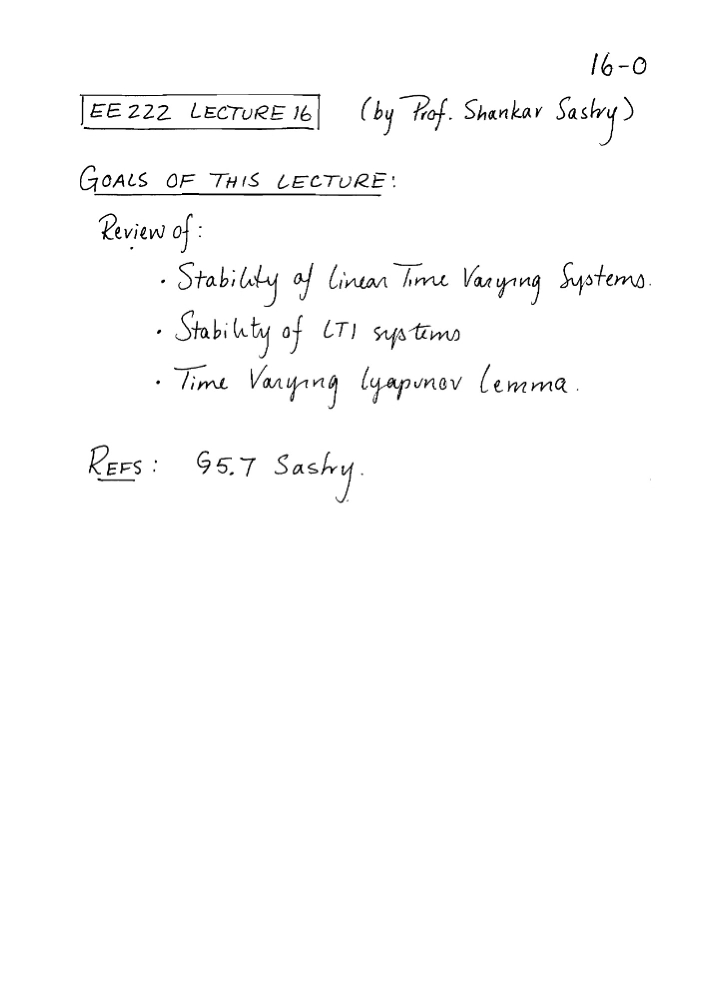 Lecture 16 (EE222)