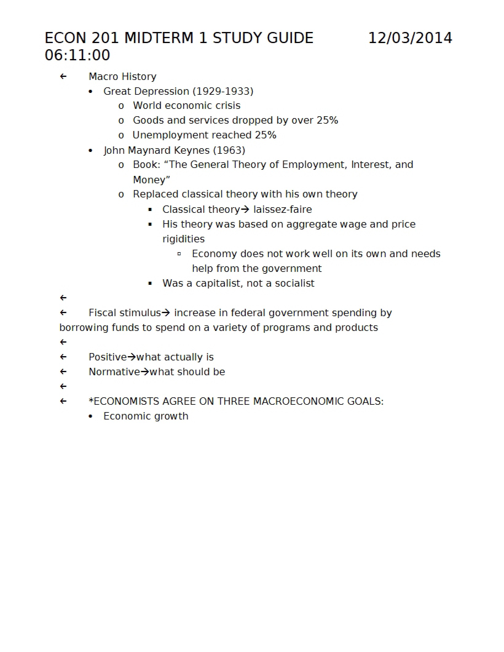 First Midterm Guide