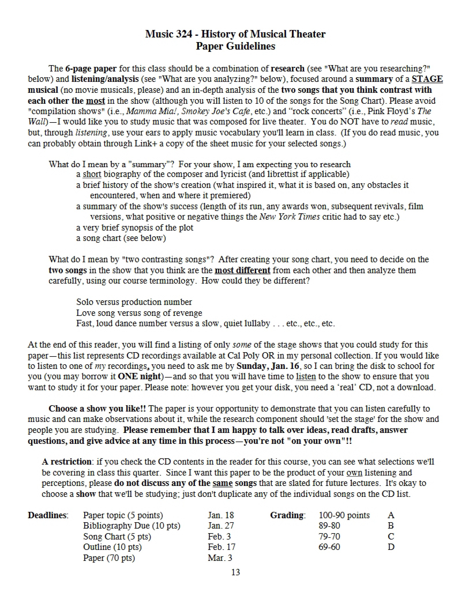 Guidelines for Paper