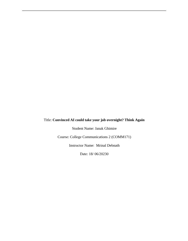 Original English Critique Essay