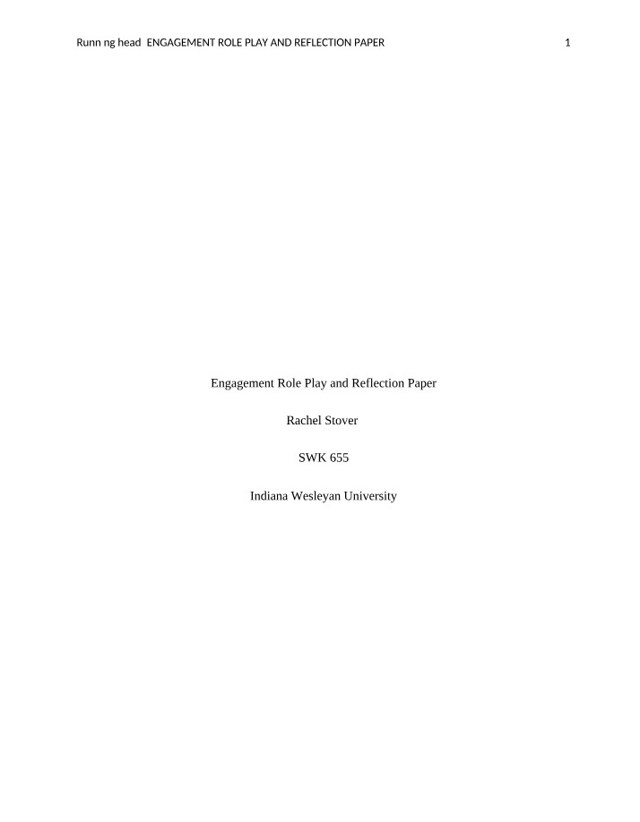 Confidentiality and Support in Engagement Role Play