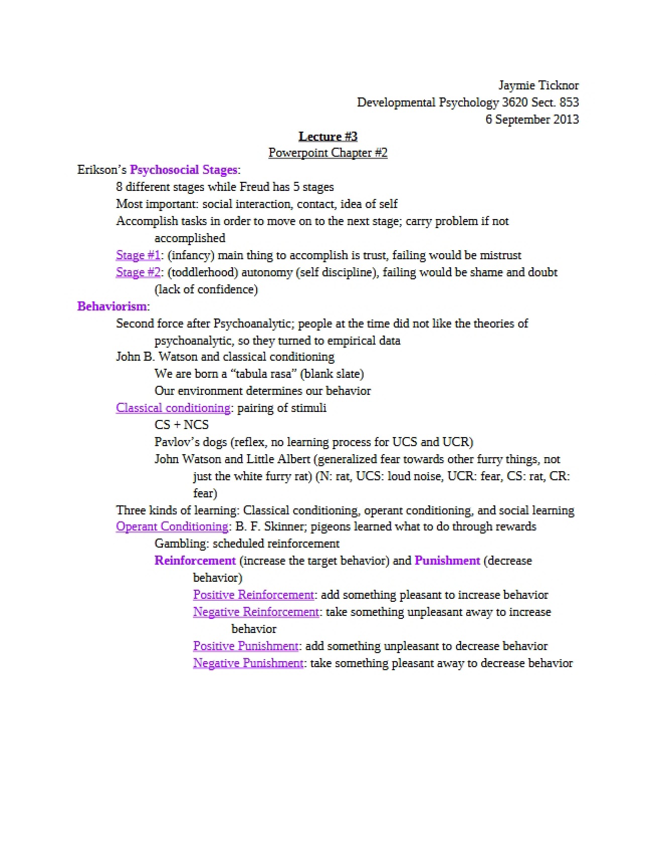 Third Lecture