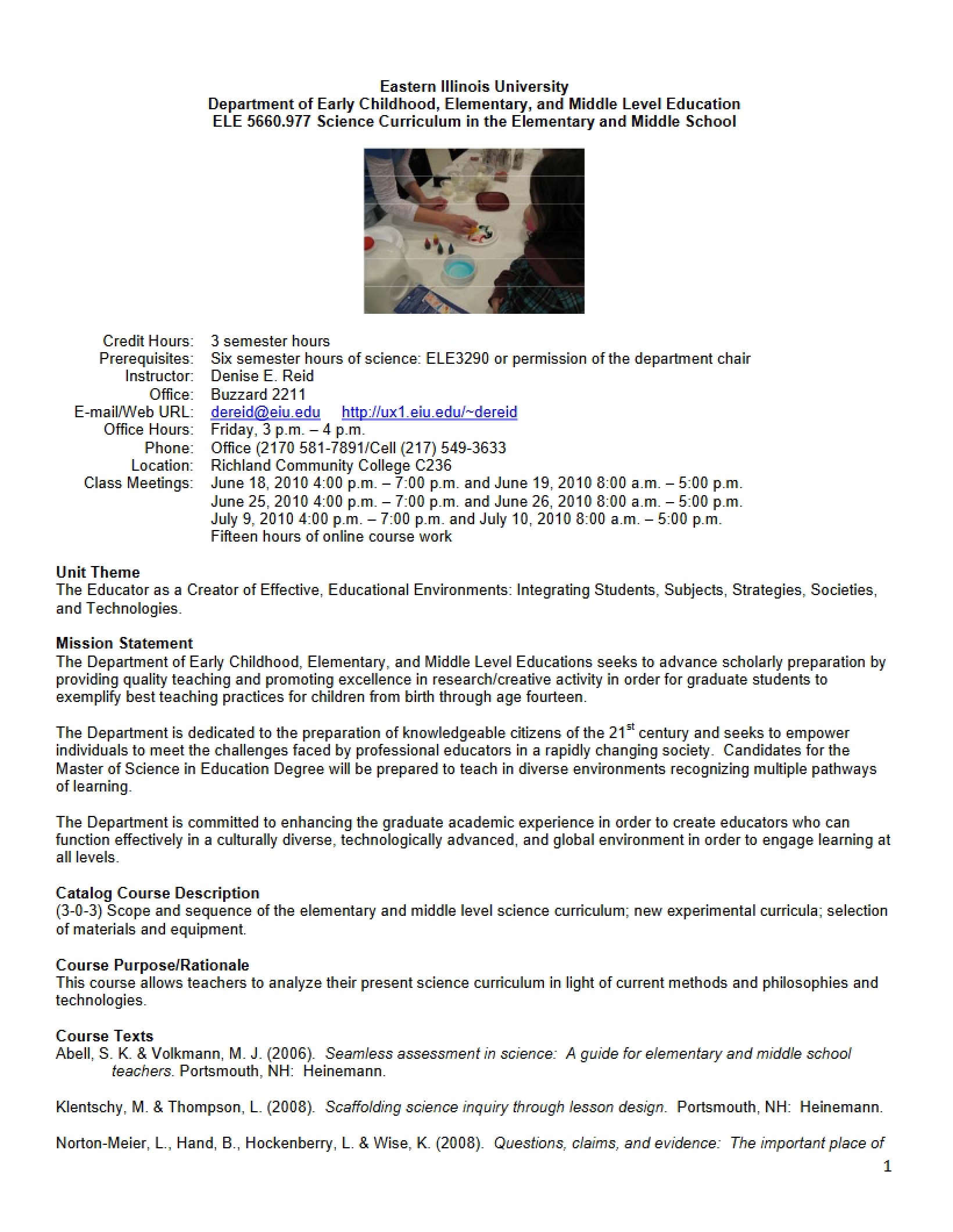 Syllabus - ELE 5660