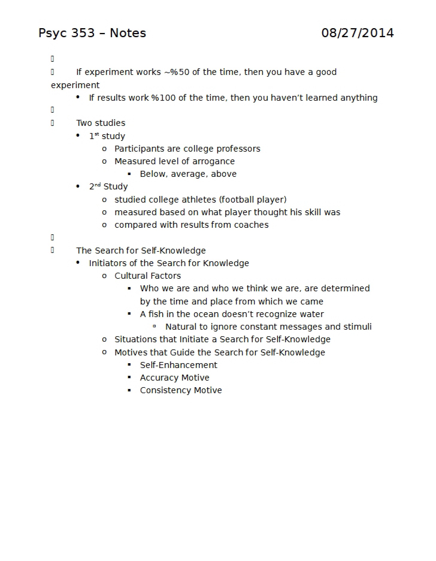 Unit 1 Course Notes