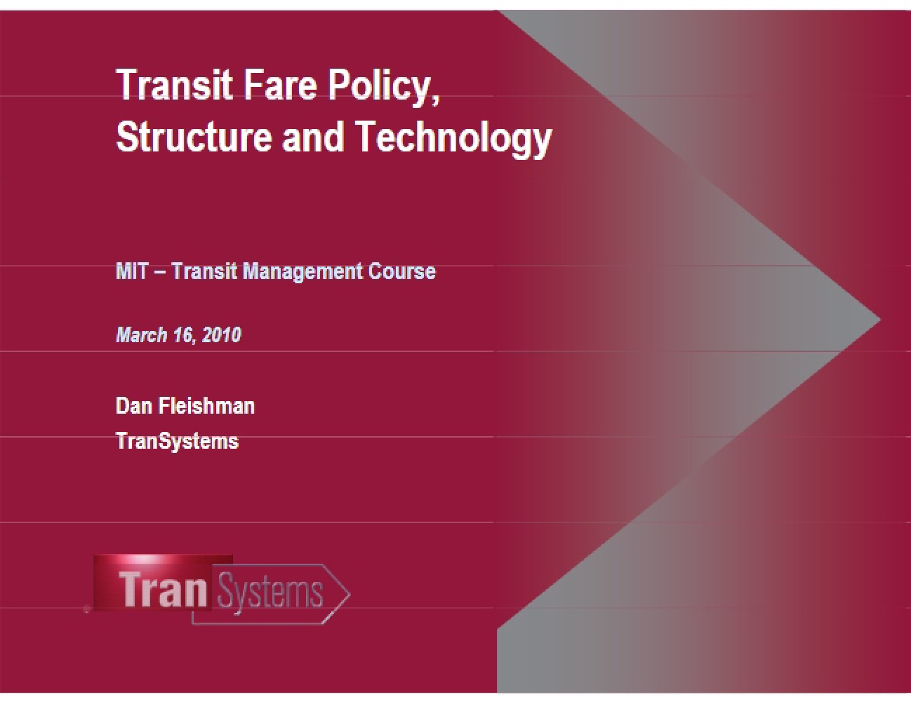 Technology and Structure