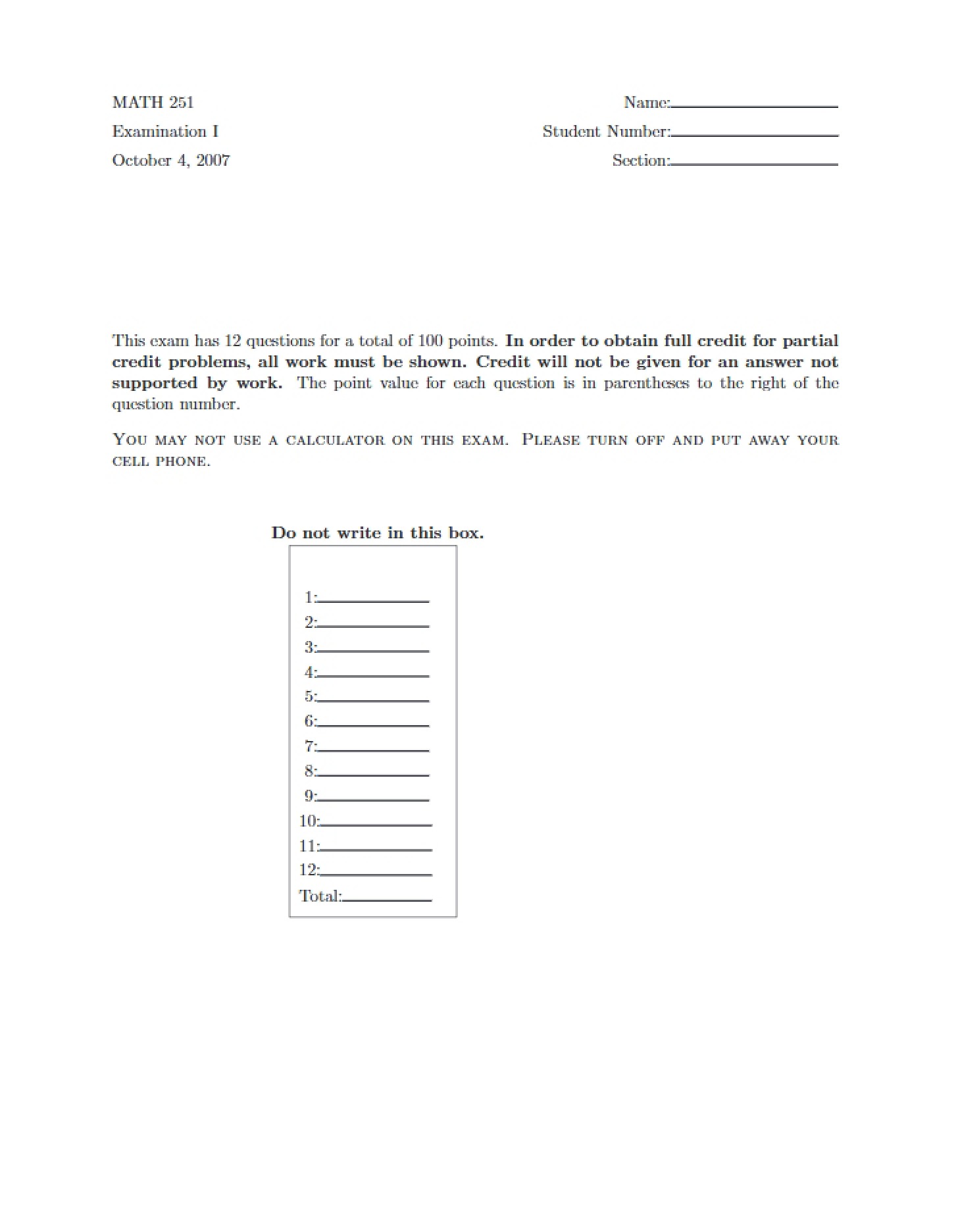 Material for Review - 10 Pages