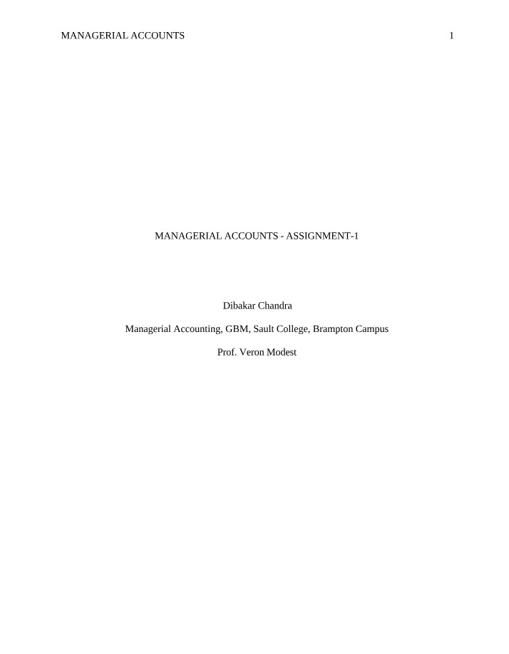 Impact, Roles, and Importance of Managerial Accounting in Decision-Making