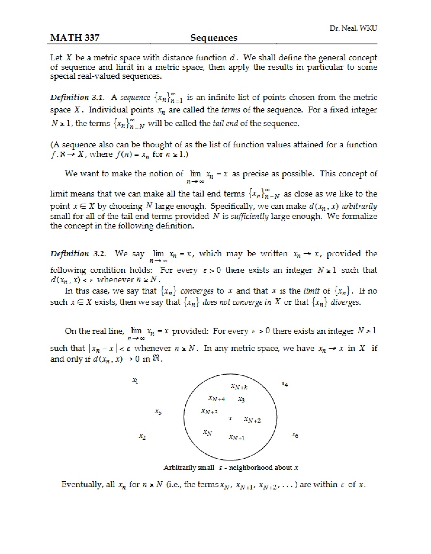 Mathematical Sequences