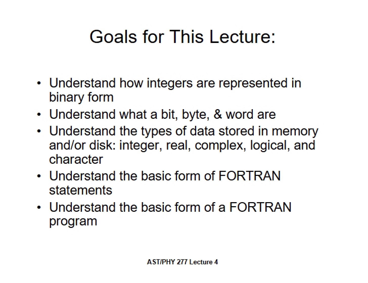 Digital Data Representation