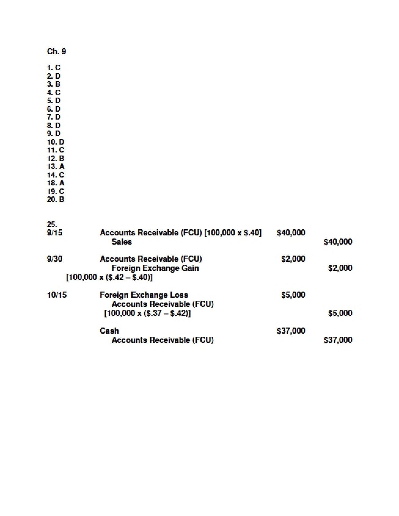 Chapter Nine Homework Solutions F13