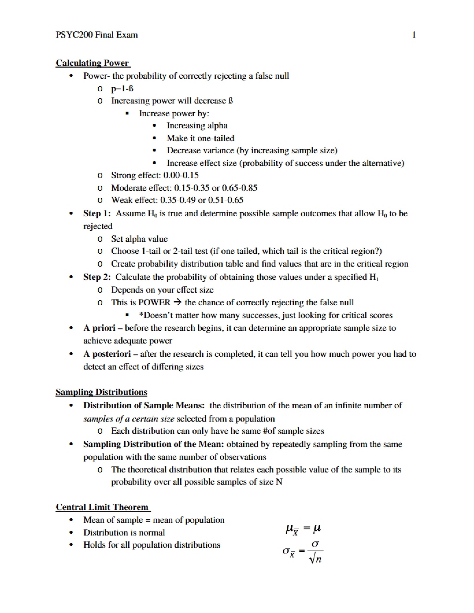 Final Statistics Assessment