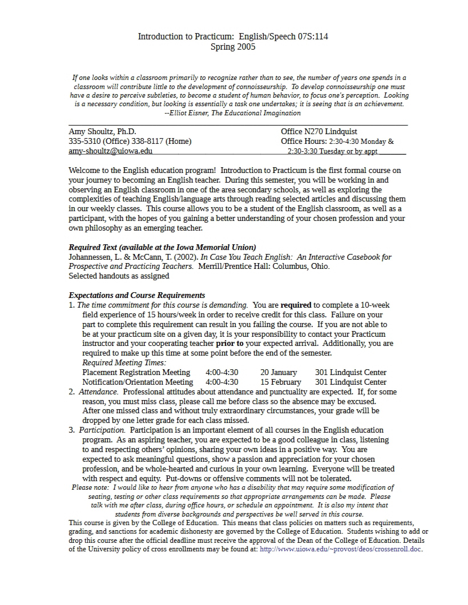English-Speech Practicum Intro